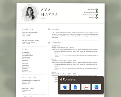 Nanny Resume Template