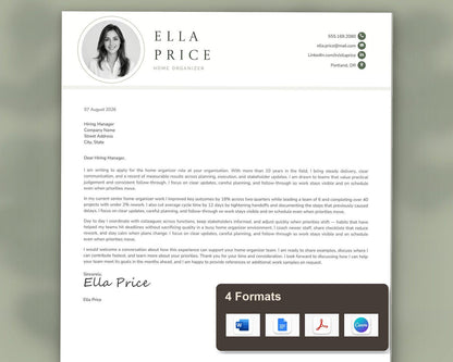 Home Organizer Resume Template
