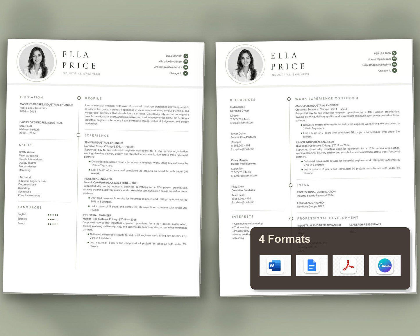 Industrial Engineer Resume Template