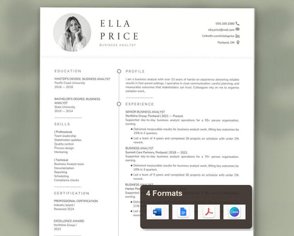 Business Analyst Resume Template