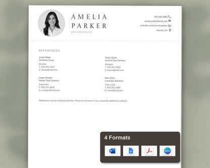 SEO Specialist Resume Template