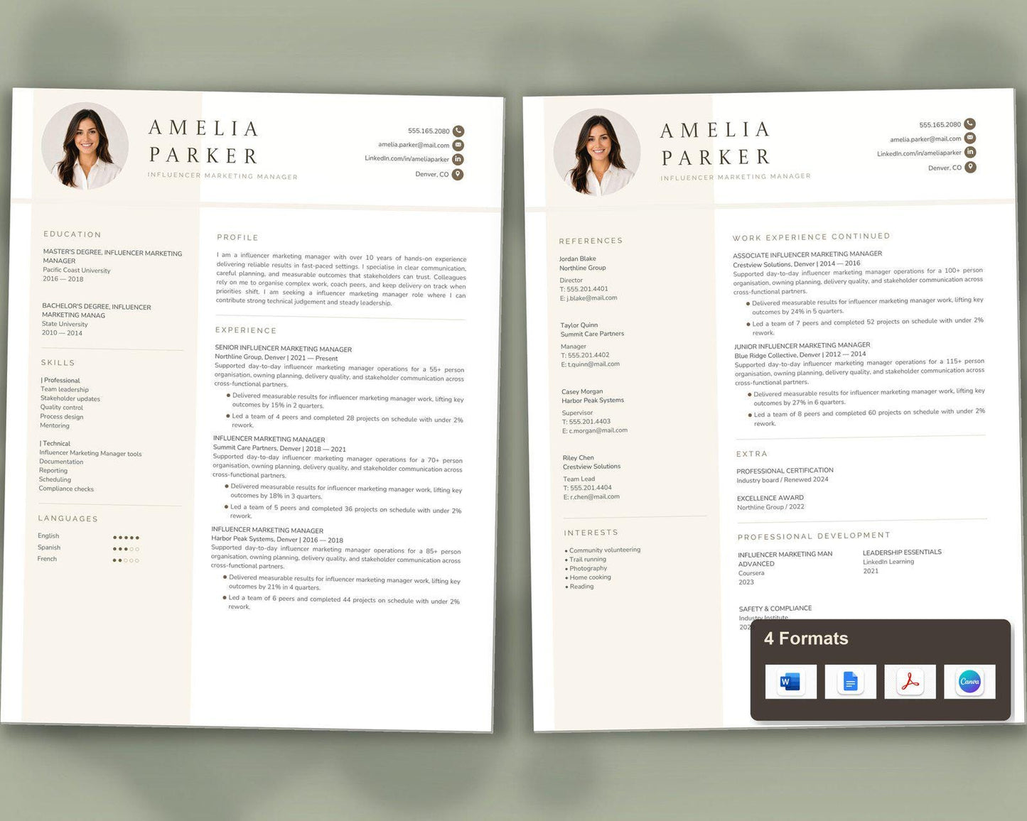 Influencer Marketing Manager Resume Template