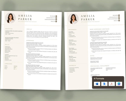 Influencer Marketing Manager Resume Template