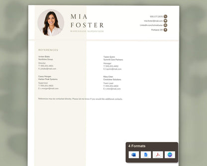 Warehouse Supervisor Resume Template