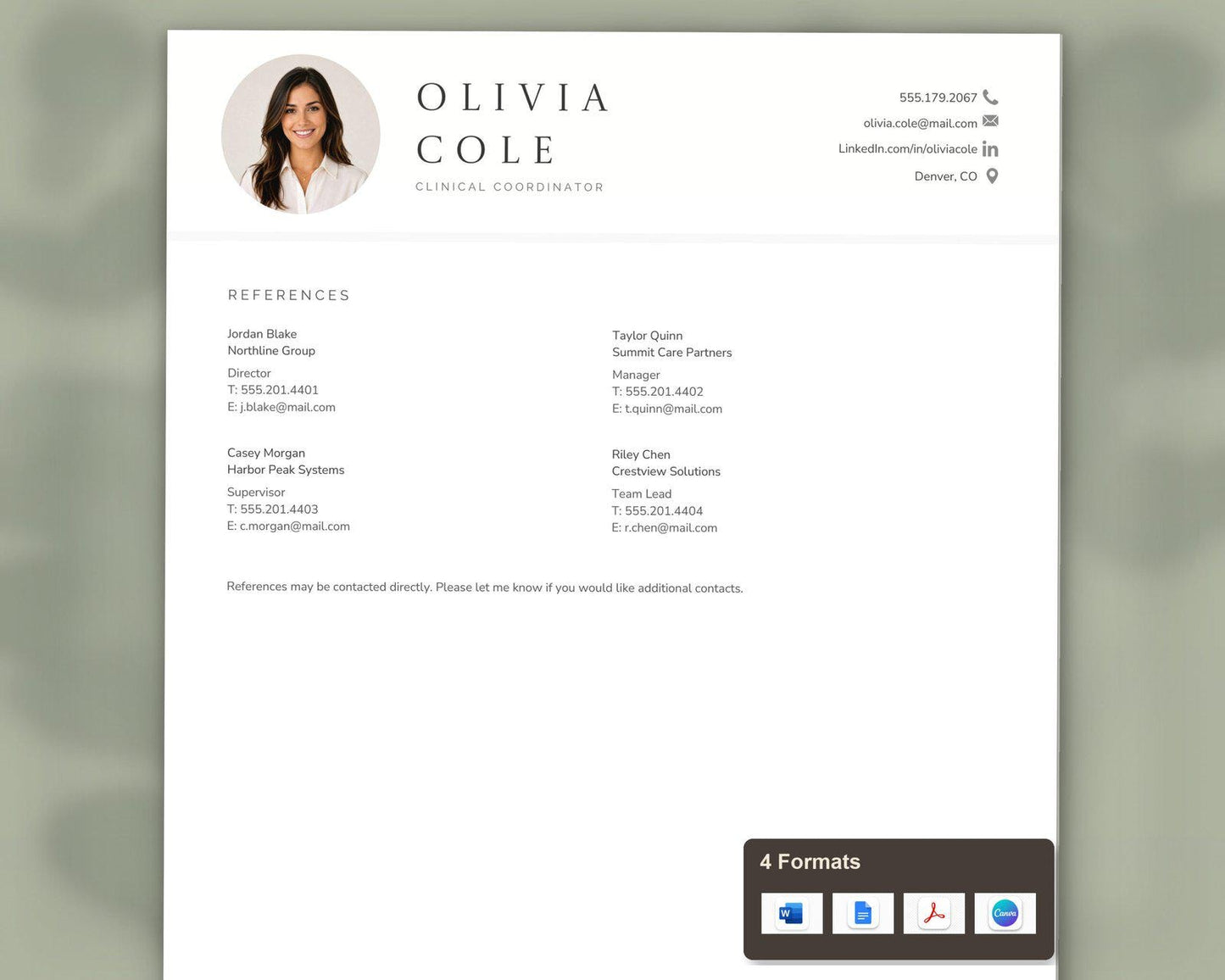 Clinical Coordinator Resume Template