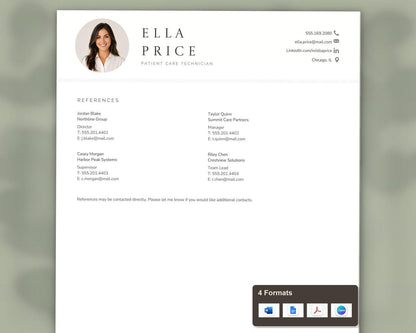 Patient Care Technician Resume Template