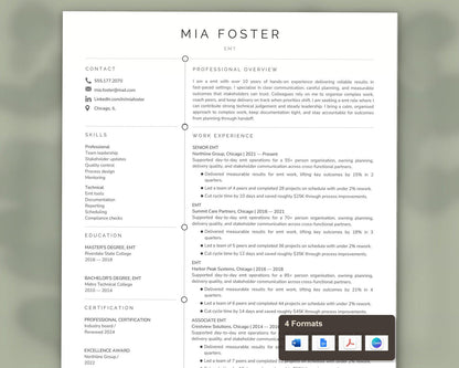 EMT Resume Template