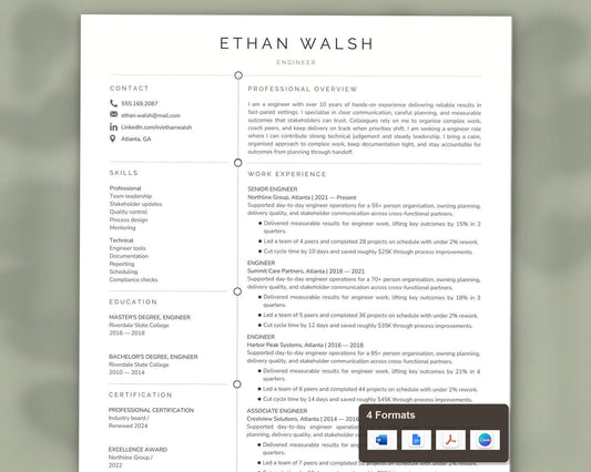 Engineer Resume Template