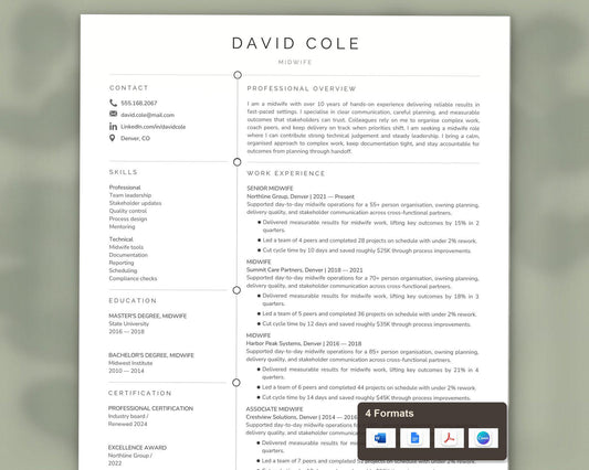Midwife Resume Template