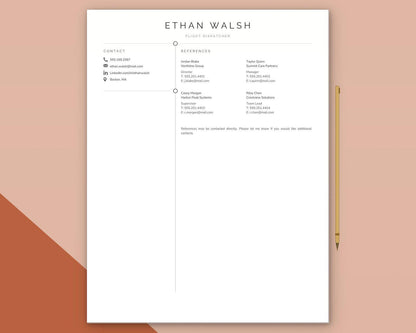 Flight Dispatcher Resume Template