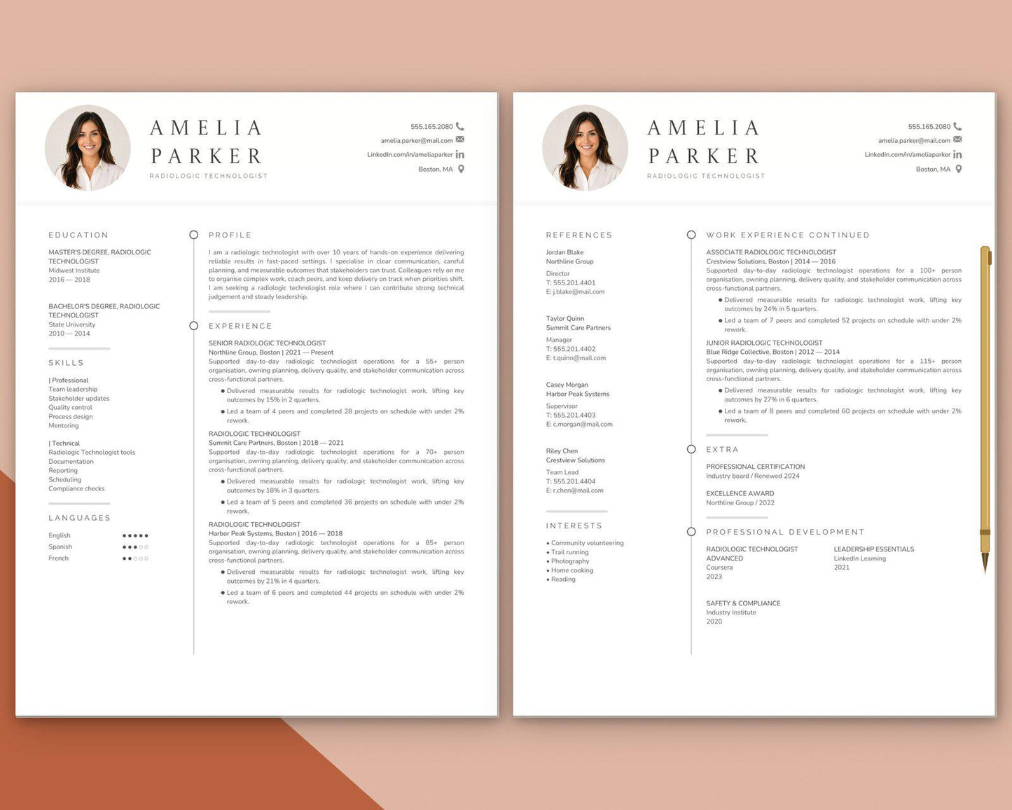 Radiologic Technologist Resume Template