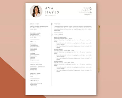 Anthropologist Resume Template