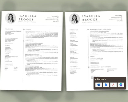 Speech Language Pathologist Resume Template