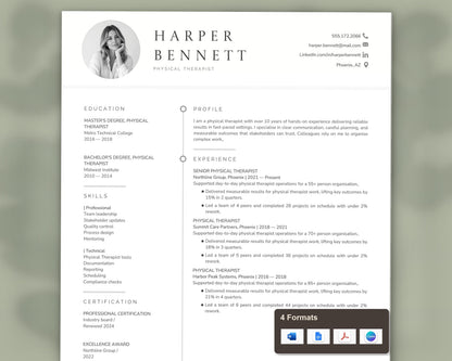 Physical Therapist Resume Template