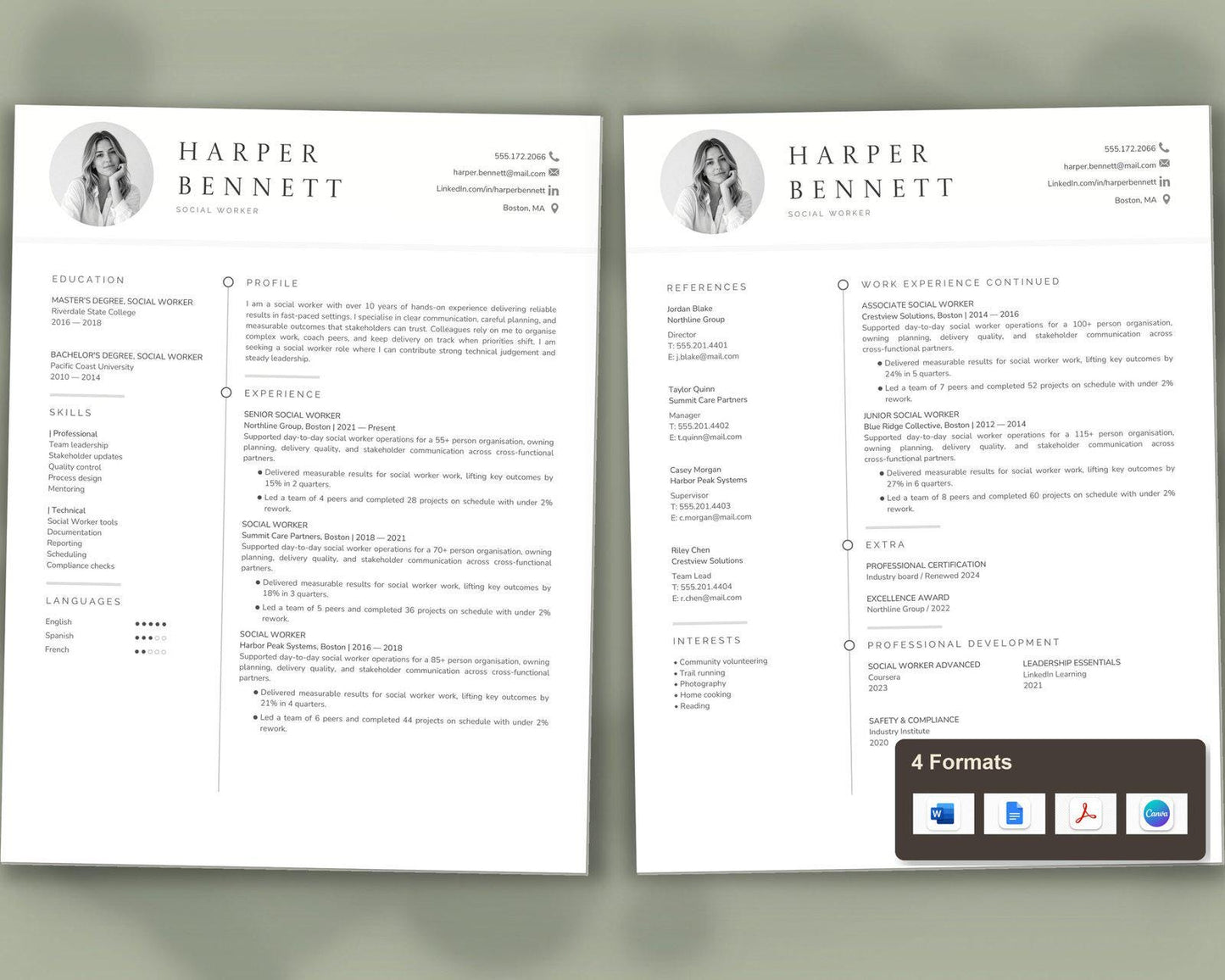 Social Worker Resume Template
