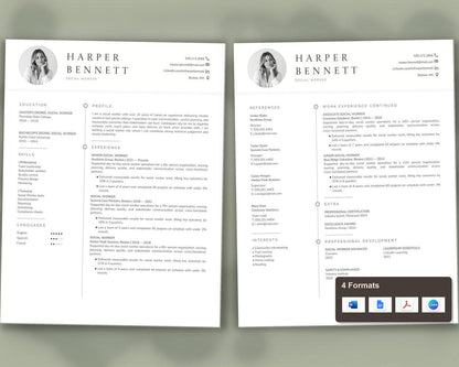 Social Worker Resume Template