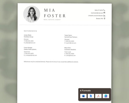 Real Estate Agent Resume Template
