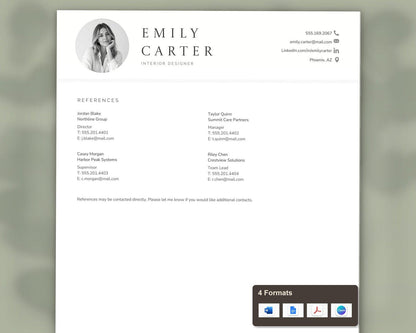 Interior Designer Resume Template