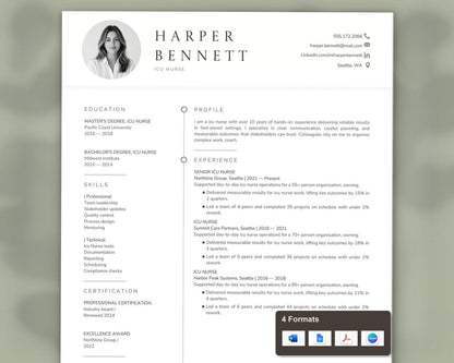 ICU Nurse Resume Template