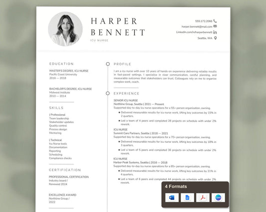 ICU Nurse Resume Template