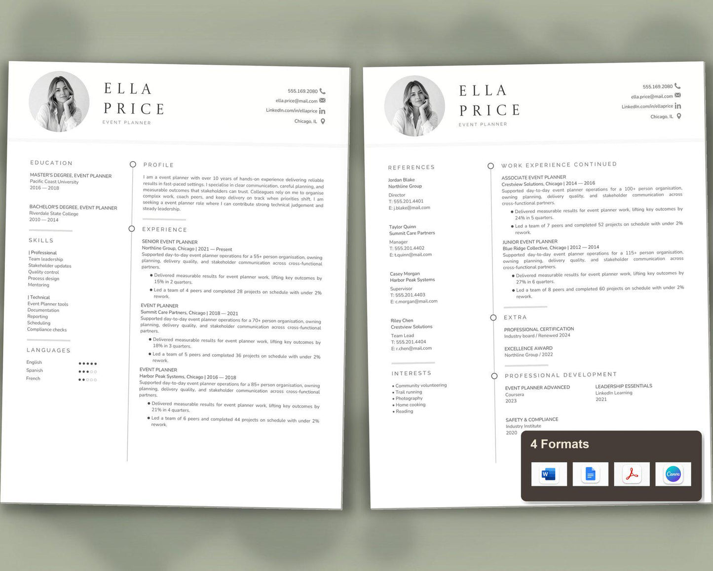 Event Planner Resume Template