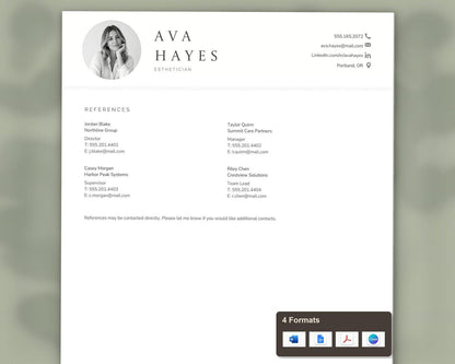Esthetician Resume Template