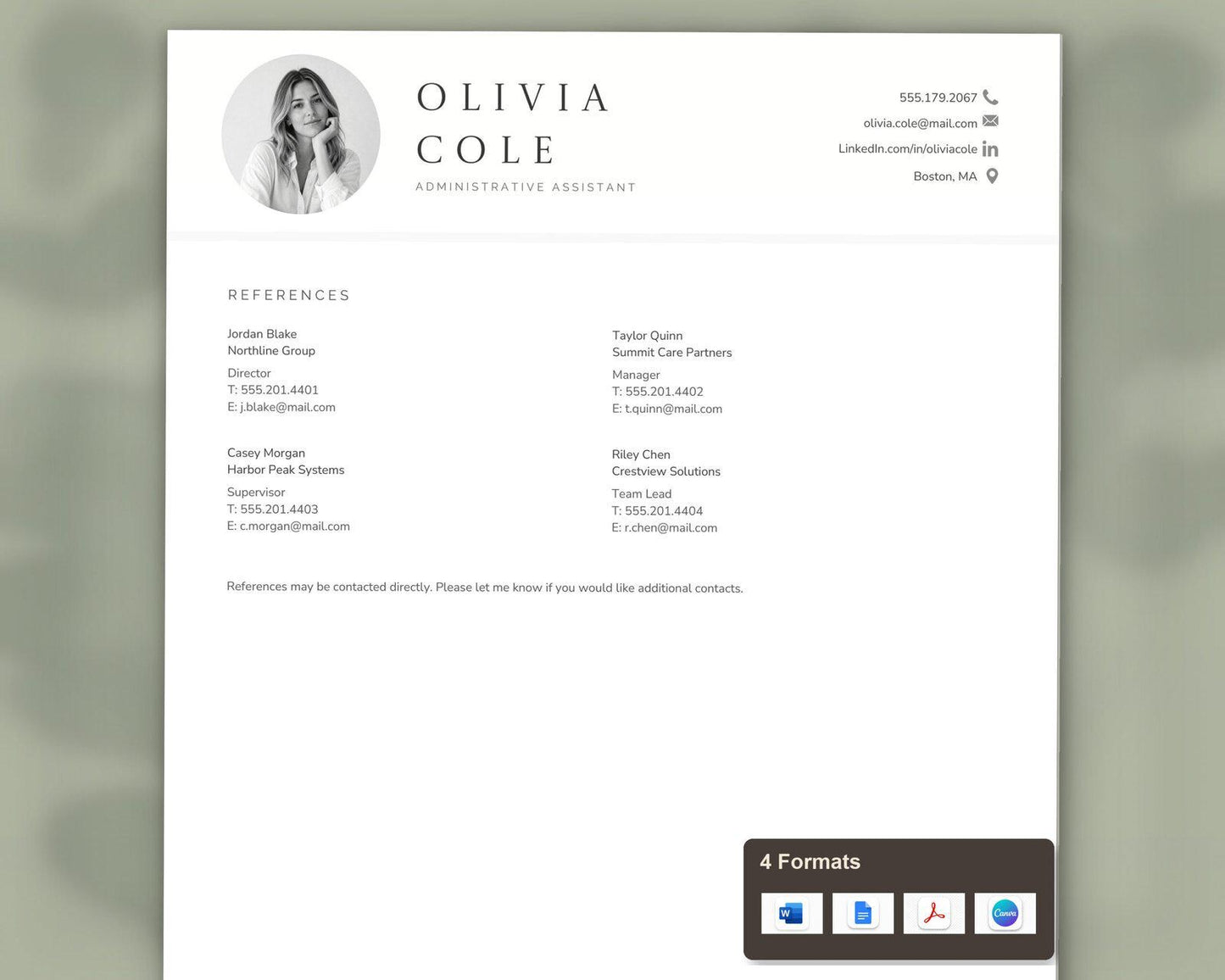 Administrative Assistant Resume Template