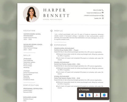 School Psychologist Resume Template