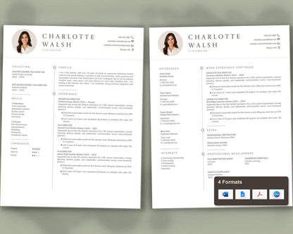 Film Director Resume Template