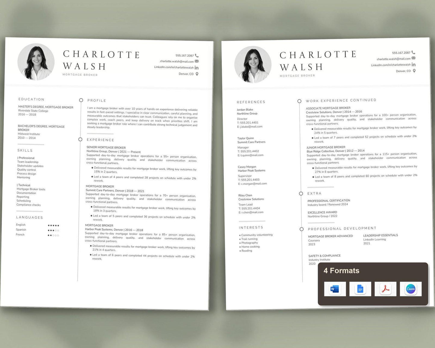 Mortgage Broker Resume Template