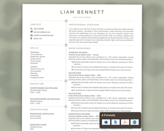 Dialysis Nurse Resume Template
