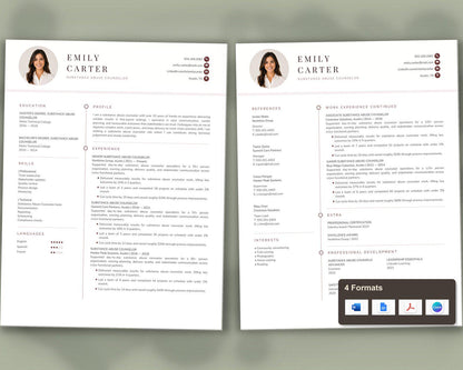 Substance Abuse Counselor Resume Template