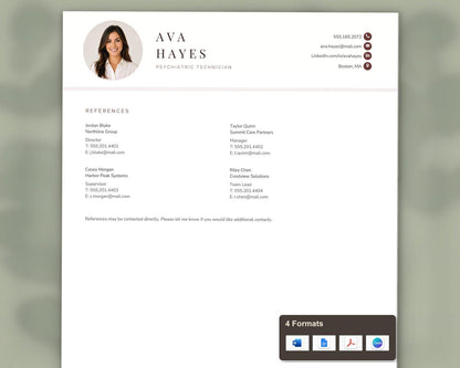 Psychiatric Technician Resume Template