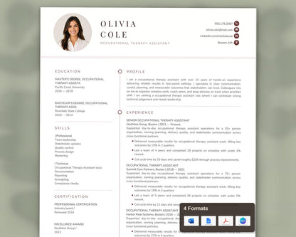 Occupational Therapy Assistant Resume Template