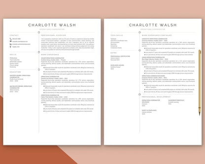Operations Coordinator Resume Template