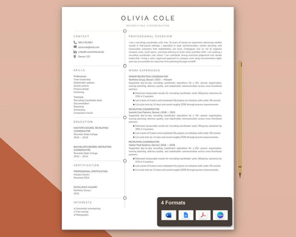 Recruiting Coordinator Resume Template