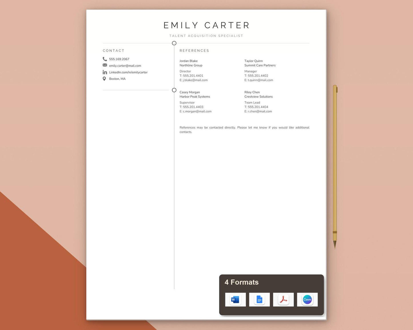 Talent Acquisition Specialist Resume Template