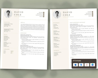 Payroll Administrator Resume Template