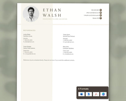 Insurance Claims Adjuster Resume Template
