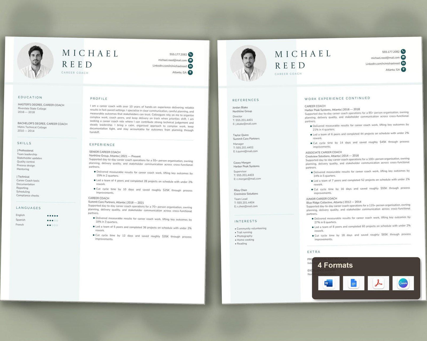 Career Coach Resume Template
