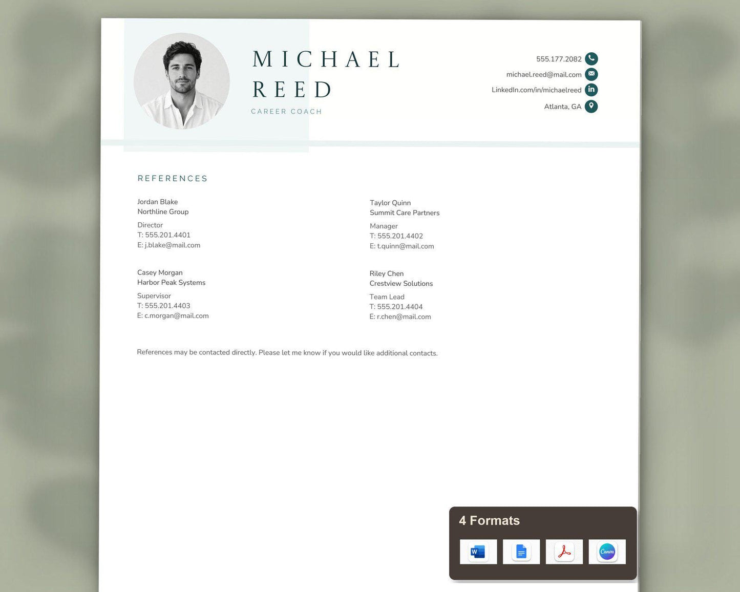 Career Coach Resume Template