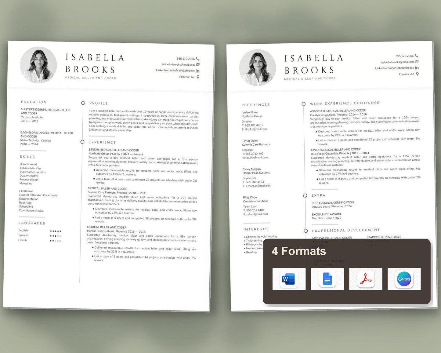 Medical Biller Coder Resume Template