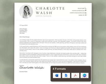 Surgical Technician Resume Template