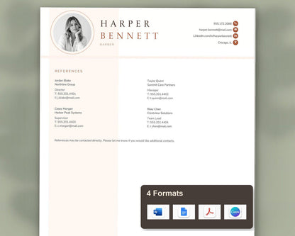 Barber Resume Template