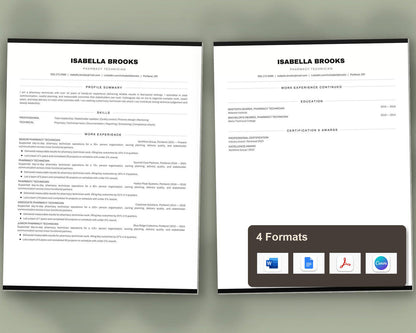 Pharmacy Technician Resume Template