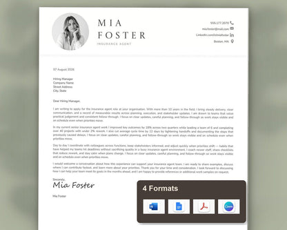 Insurance Agent Resume Template