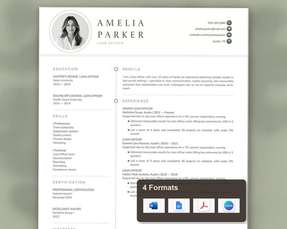 Loan Officer Resume Template