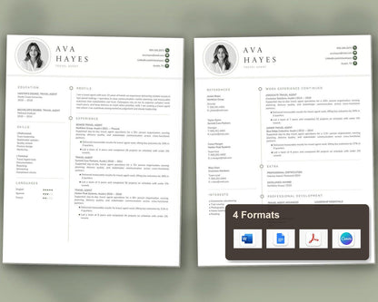 Travel Agent Resume Template