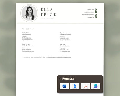 Home Organizer Resume Template