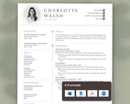Civil Engineer Resume Template